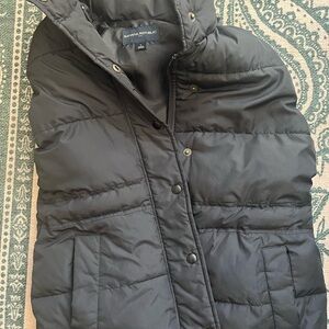 Banana Republic Charcoal Puffer Coat